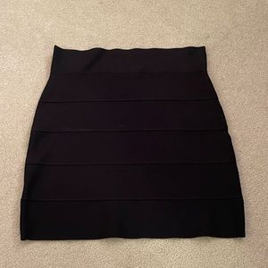 BCBGmaxazria women’s bandaged black skirt